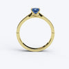 varitsa-jewellers - Solitaire Gold Engagement with 0.5ct Princess Cut Sapphire - 01SG07S